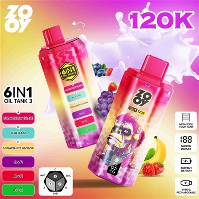 ZOOY 6 DI 1 120K Puffs Barang